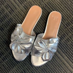 Silver Slip on Sandals - Target